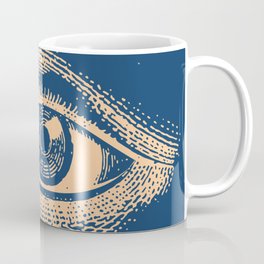 Teal Blue Mid Century Modern Coffee Mug