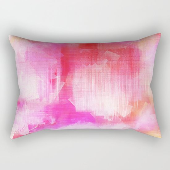 Abstract pink energetic Rectangular Pillow