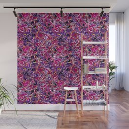 Purple and pink swirl abstract, Colorful liquify art Wall Mural