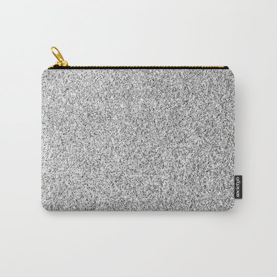 Beautiful Silver glitter sparkles Carry-All Pouch
