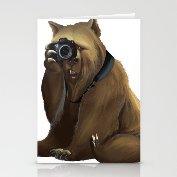 Bear photographer Stationery Cards