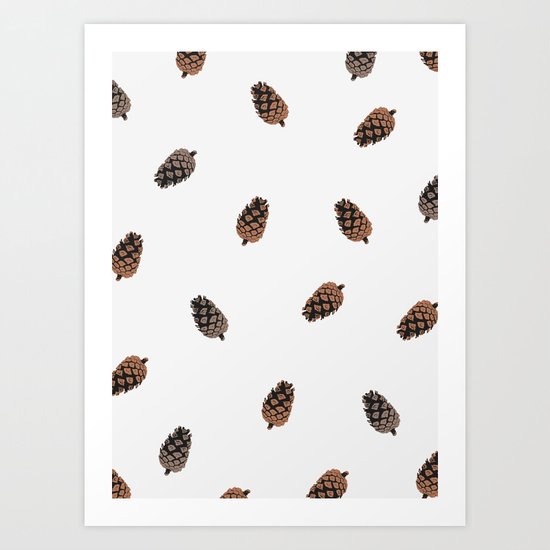 Cone Pattern Art Print