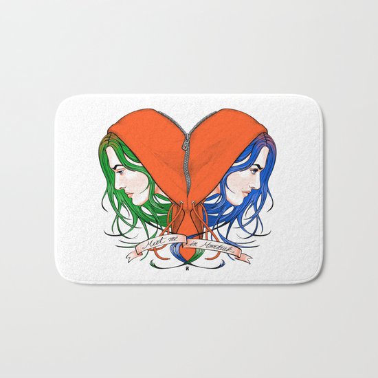 Clementine's Heart Bath Mat