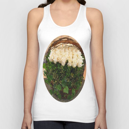 Roses in Ivy Unisex Tank Top