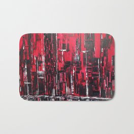 Inflamed Bath Mat | Painting, Abstract, Landscape 