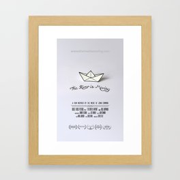 The River is Moving - POSTER Framed Art Print