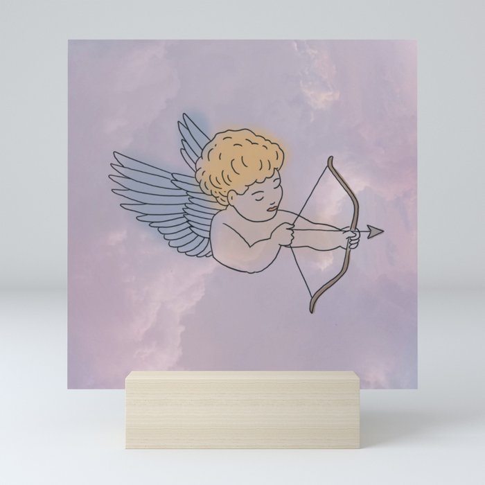 Daydreaming Cupid Mini Art Print