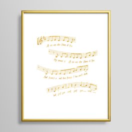 My Name is Alexander Hamilton | Musical Notes Framed Art Print
