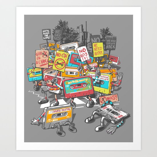 Digital Ruins Our Life Art Print