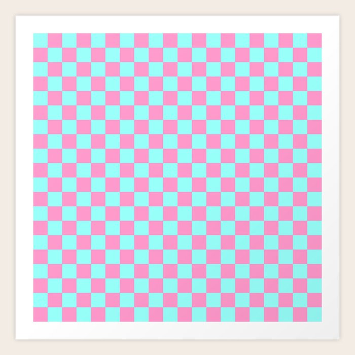 pink checkerboard