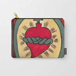 Plate 50 Sacred Heart From Portfolio "Spanish Colonial Designs of New Mexico" Carry-All Pouch