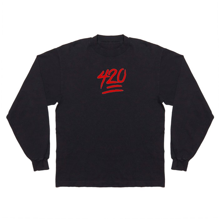 420 emoji Long Sleeve T Shirt