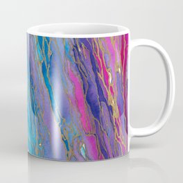 AGATE MAGIC PinkAqua Red Lavender, Marble Geode Natural Stone Inspired Watercolor Abstract Painting Coffee Mug