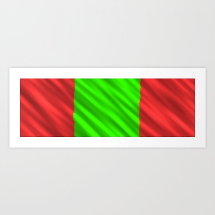 Red and Green Art Print