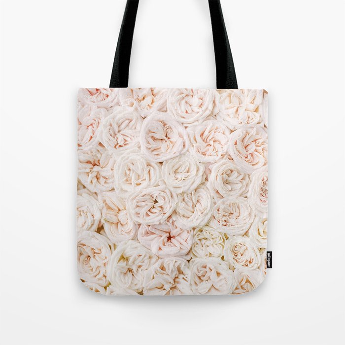 Ivory Rose Tote Bag