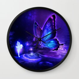 Pixie Butterfly Wall Clock