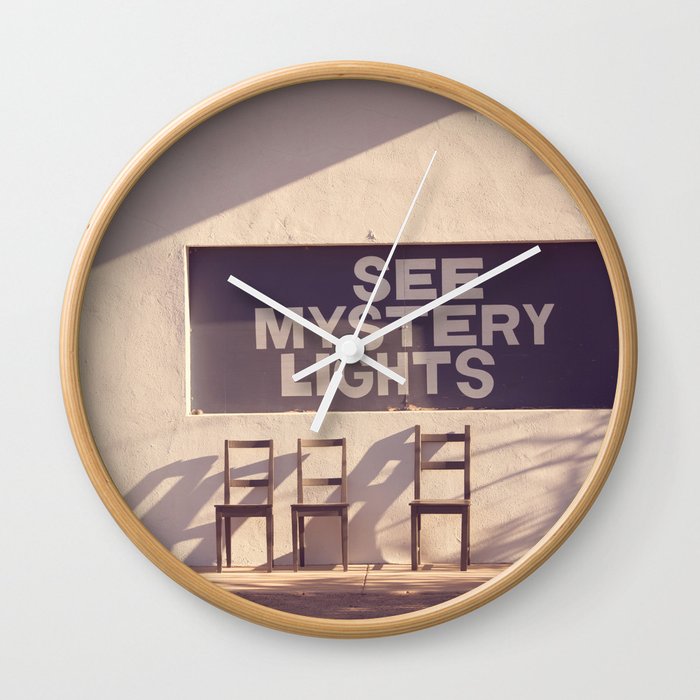 See Mystery Lights - Marfa, Texas Wall Clock