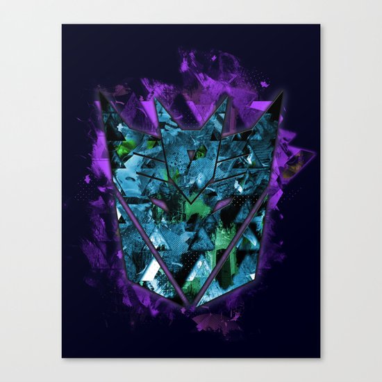 Decepticons Abstractness - Transformers Canvas Print