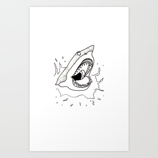Shark of the Week Art Print
