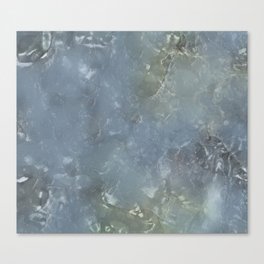 Frozen silver glass Canvas Print