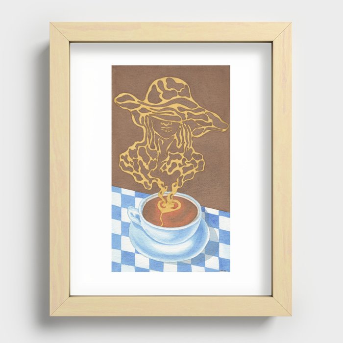 Black Coffee V Recessed Framed Print