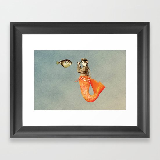 In search of realistic love Framed Art Print
