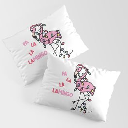 Christmas Flamingo Pillow Sham