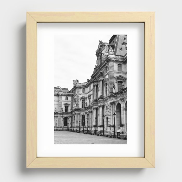 French Sightseeing: The Louvre Recessed Framed Print