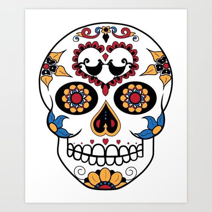 Mexican Sugar Skull Art Print