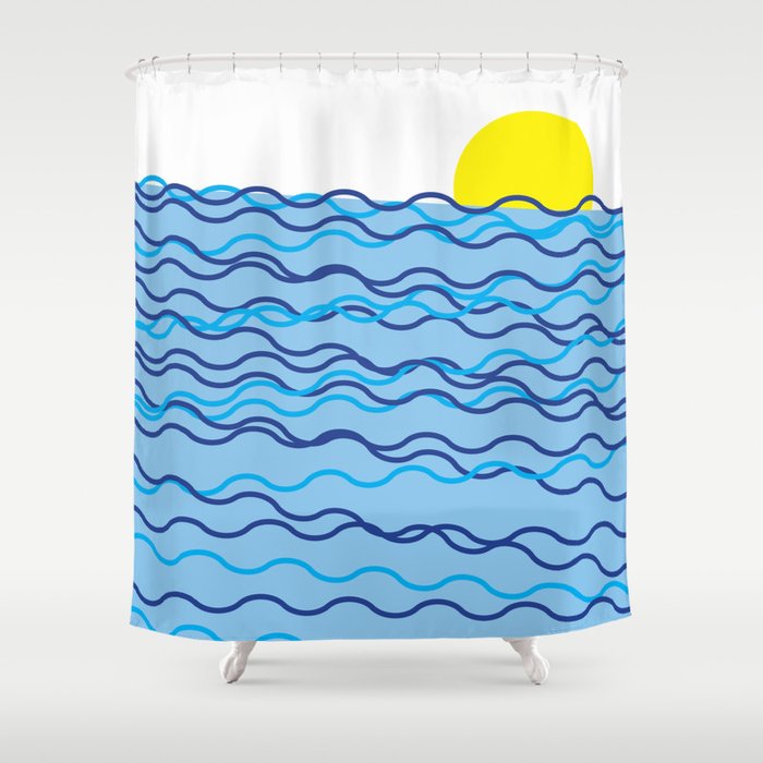 Into the Sea  Shower Curtain