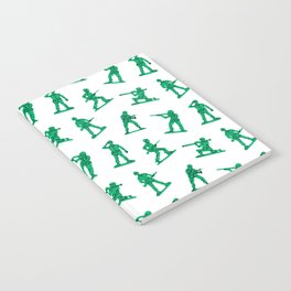 Retro toy soldier cartoon pattern Notebook