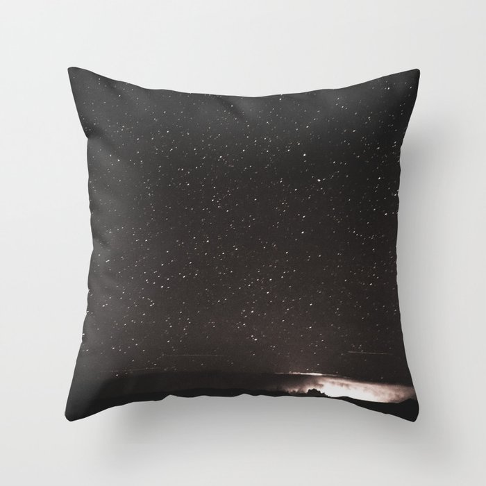 Starry Summer Night in Arizona Throw Pillow