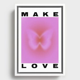 Make Love Art Print Framed Canvas