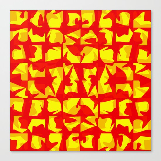 red shapes Canvas Print