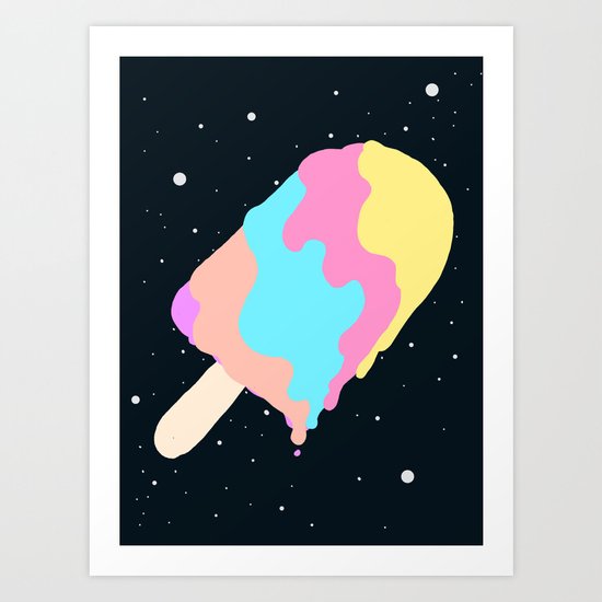 Popsicle Illusion Art Print