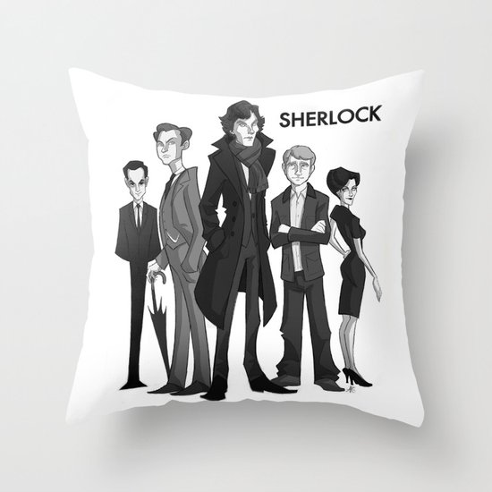 Sherlock Throw Pillow