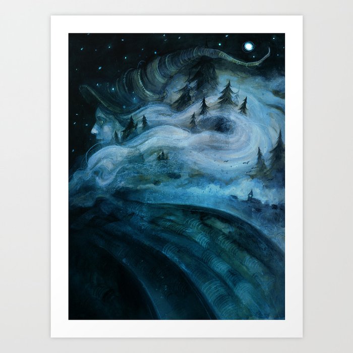 Witch of the Hills Art Print