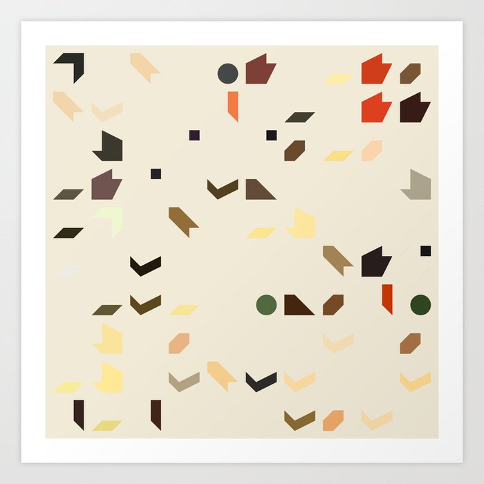 Abstract Geometric Artwork 73 Art Print By Milankatic