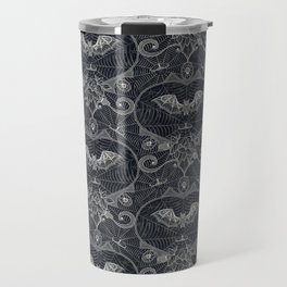 Gothic lace-bats-black Travel Mug