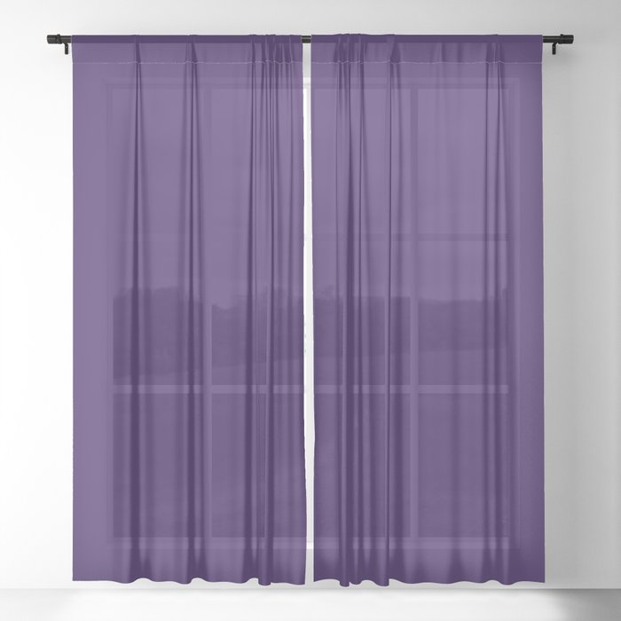 Iris Blossoms Sheer Curtain