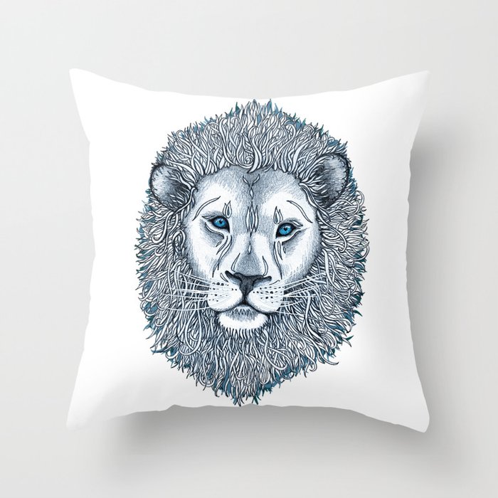 lion throw pillow