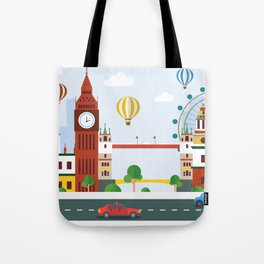 Silhouette of a City Tote Bag