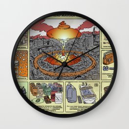 Nuclear Survival Poster Wall Clock