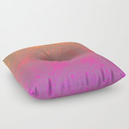 Hot Pink & Yellow Mandala Floor Pillow