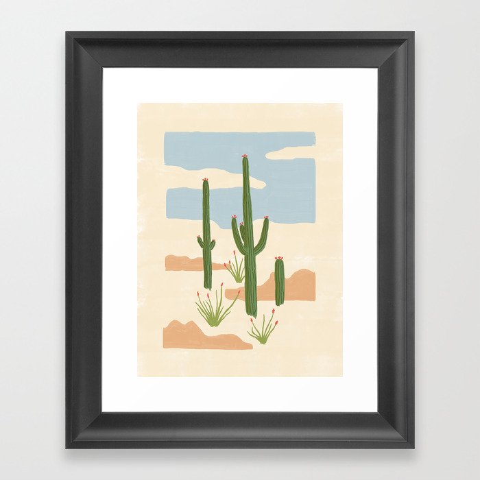 Desert Still Life Framed Art Print