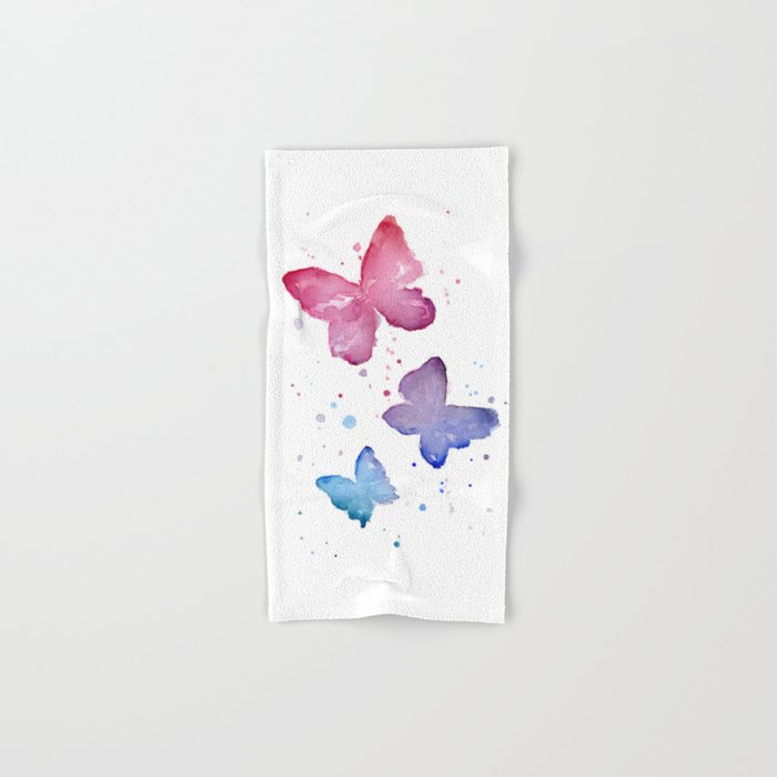 Butterfly hand towels best sale