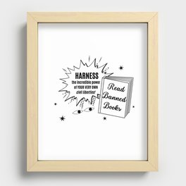 Read Banned Books Recessed Framed Print