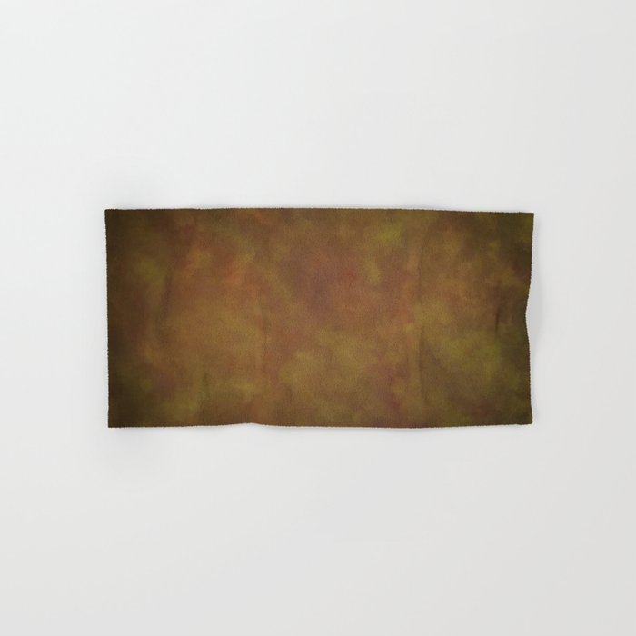 Abstract Watercolor Patch Work Blend 11 Light Brown & Dark Brown, Earth Tones Hand & Bath Towel