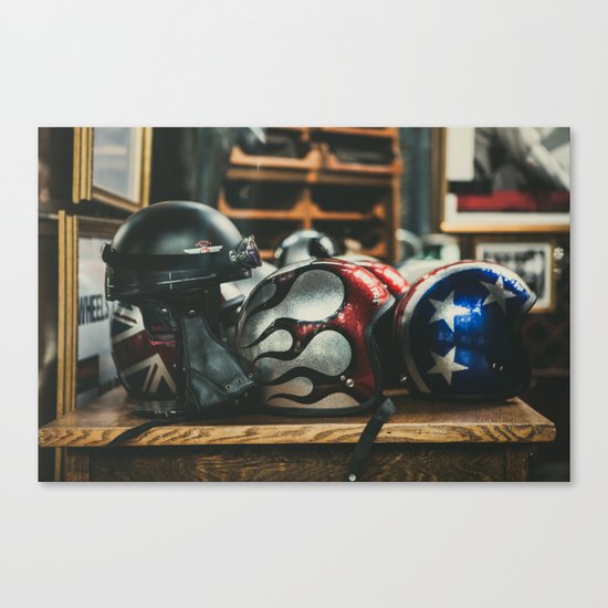 Helmets Canvas Print