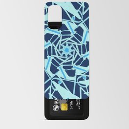Modern Geometric Collage Navy Turquoise  Android Card Case